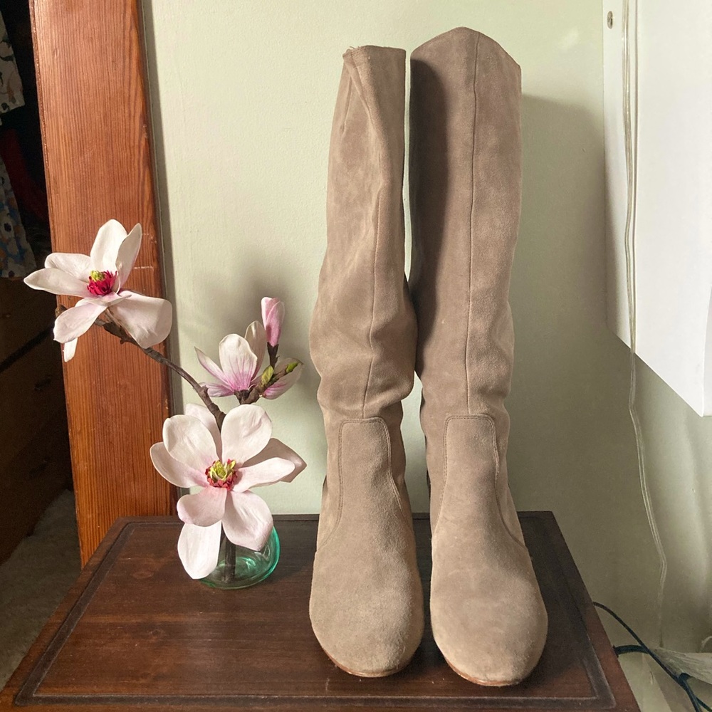 Steve Madden Haydun Grey Knee-High Boots